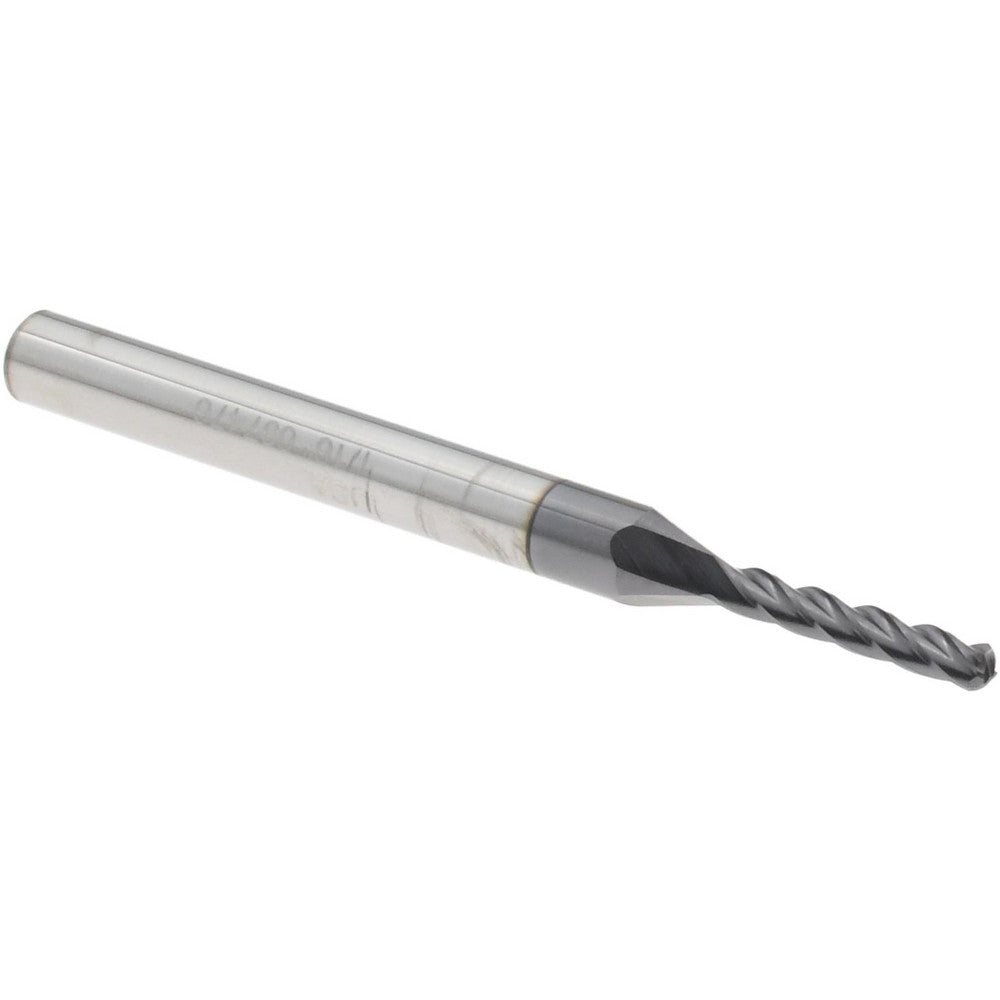 Melin Tool 59528 Ball End Mill 1/16" Dia, 3/8" LOC, 4 Flute, Solid Carbide