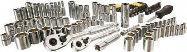 Stanley STMT71652 Deep Standard Socket Set 123 Pc, 1/4"3/8" Drive, 5/32 to 9/16" Socket