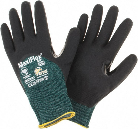 ATG 34-8753/XL Cut, Puncture & Abrasion-Resistant Gloves ATG 34-8753, Size X-Large, ANSI Cut A2, ANSI Puncture 1, Microfoam Nitrile, Engineered Yarn