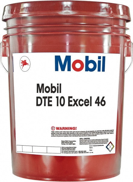 Mobil 126497 Hydraulic Machine Oil ISO 46, 5 gal, Pail