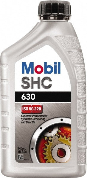 Mobil 123000 SHC® 630 Synthetic Gear Oil Bottle, ISO 220
