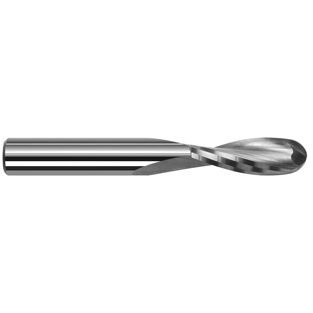Harvey Tool 962331 Spiral Router Bit 1/32" Dia, 3/64" LOC, 1/8" Shank Dia, 2 Flute, Upcut