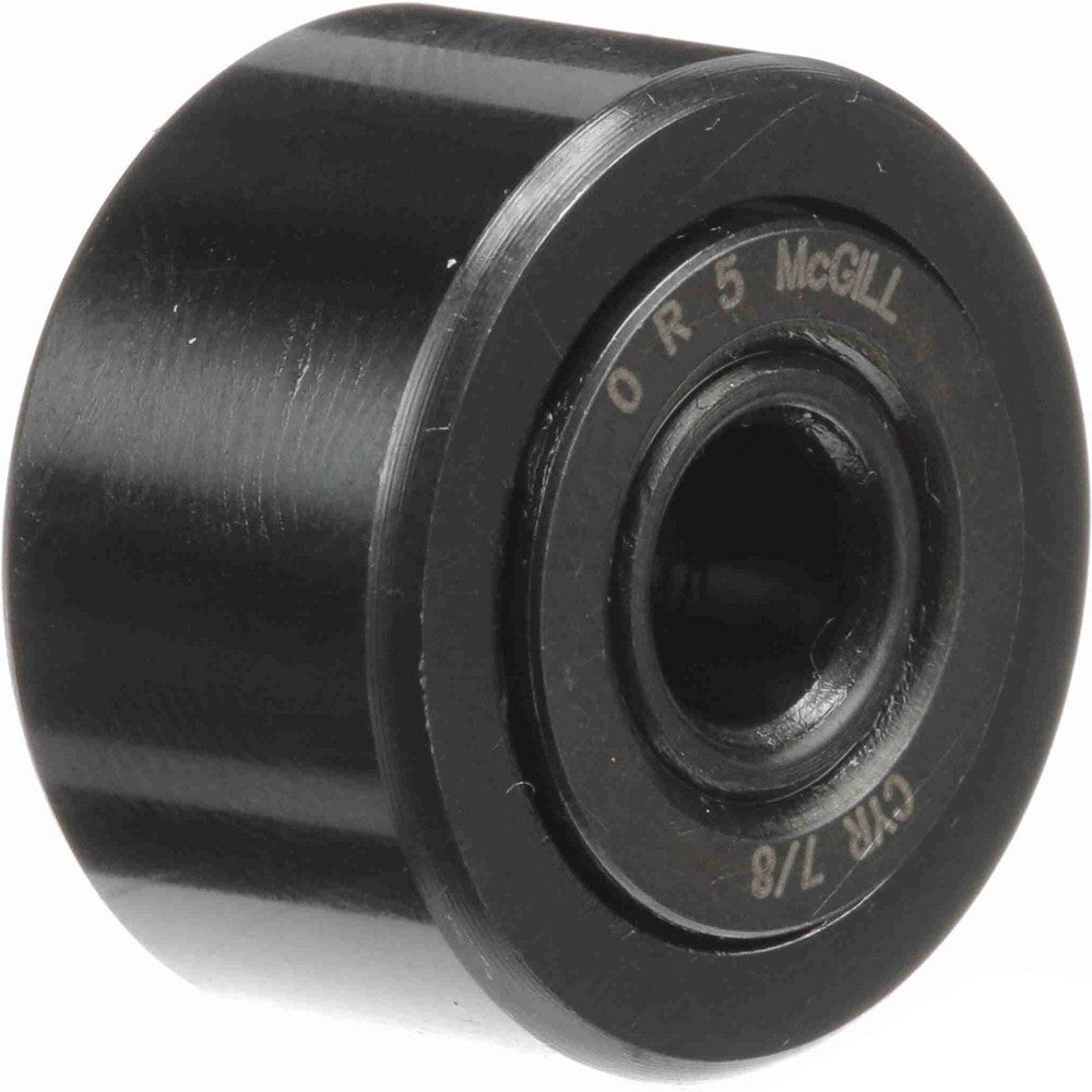 McGill 4080100000 Cam Yoke Roller Crowned, 0.25" Bore Dia, 7/8" Roller Dia, 0.5" Roller Width, Needle Roller Bearing