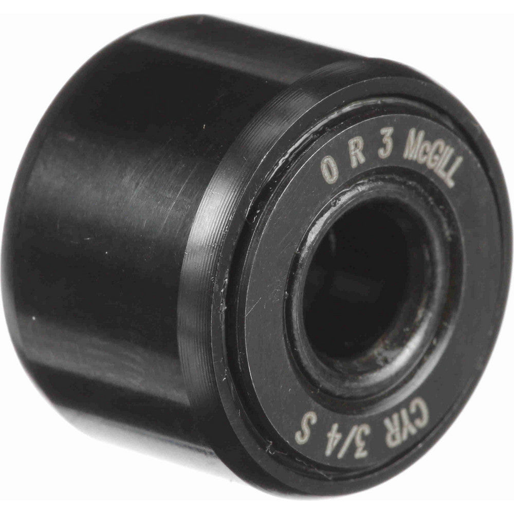 McGill 4060110000 Cam Yoke Roller Crowned, 0.25" Bore Dia, 3/4" Roller Dia, 0.5" Roller Width, Needle Roller Bearing