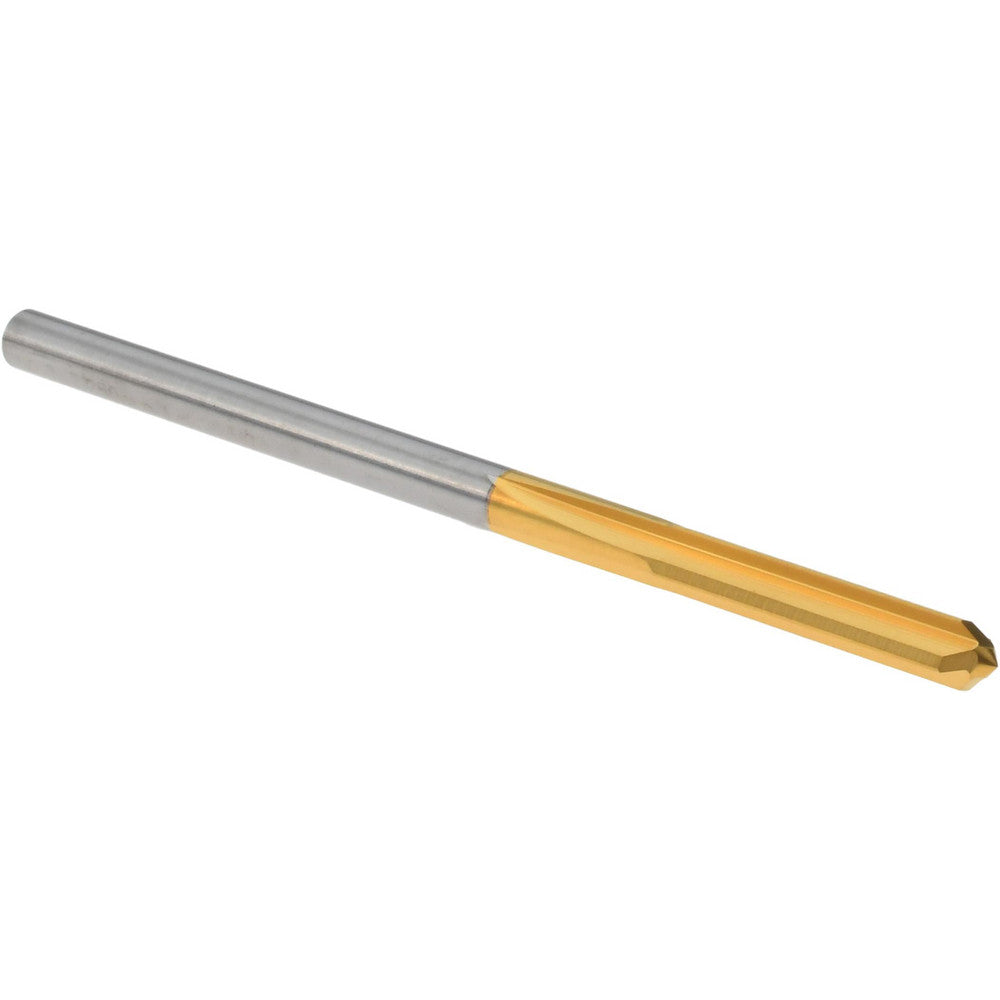 M.A. Ford 27212800T Chucking Reamer 3.25 mm Dia, 2-1/4" OAL, 5/8" Flute Length, Straight Flute, Straight-Cylindrical Shank, Solid Carbide