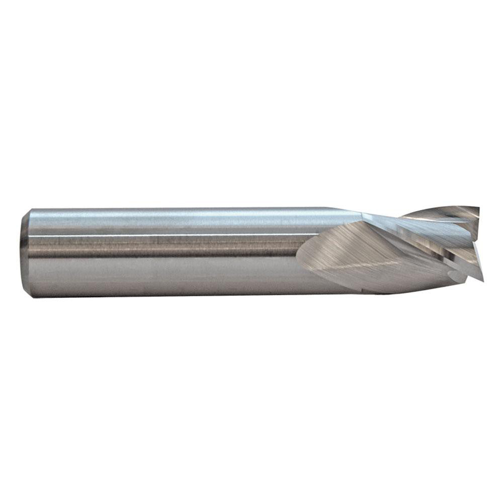 M.A. Ford 16909370R.020 Corner Radius End Mill 0.0937" Dia, 3/16" LOC, 0.02" Radius, 3 Flutes, Solid Carbide