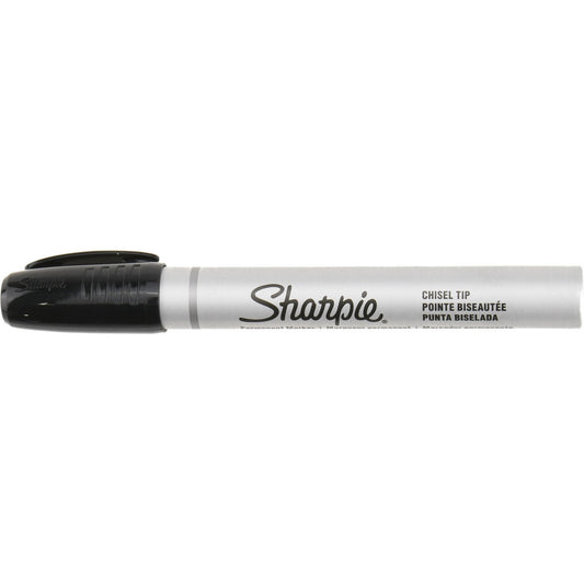 Sharpie 1794224 Permanent Marker Black, AP Non-Toxic, Chisel Point