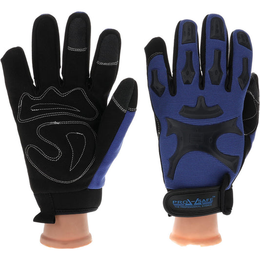 PRO-SAFE GLA-M3-L Work Gloves PRO-SAFE Size Large, Not Lined, Synthetic Leather