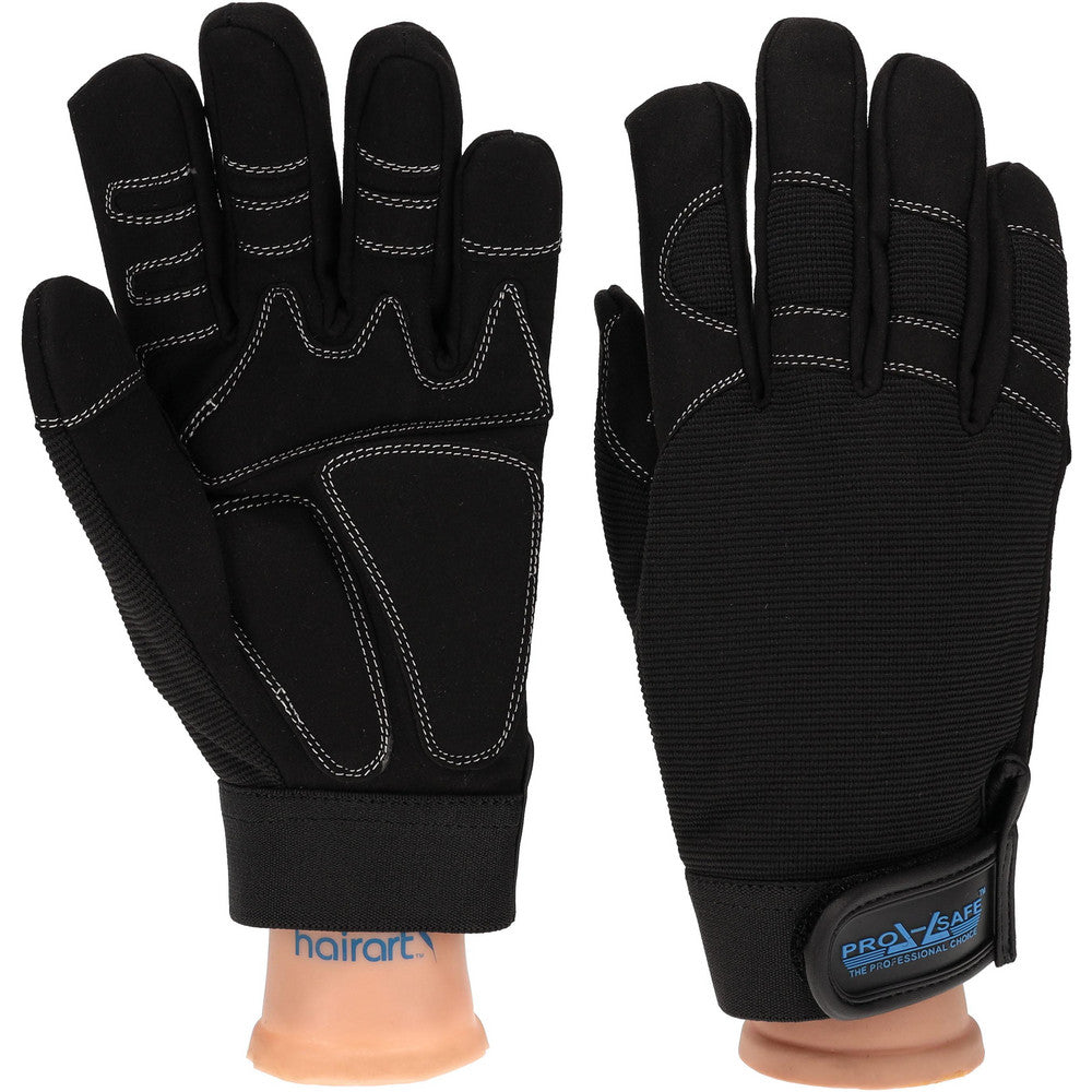 PRO-SAFE GLA-M1-L Work Gloves PRO-SAFE Size Large, Not Lined, Synthetic Leather