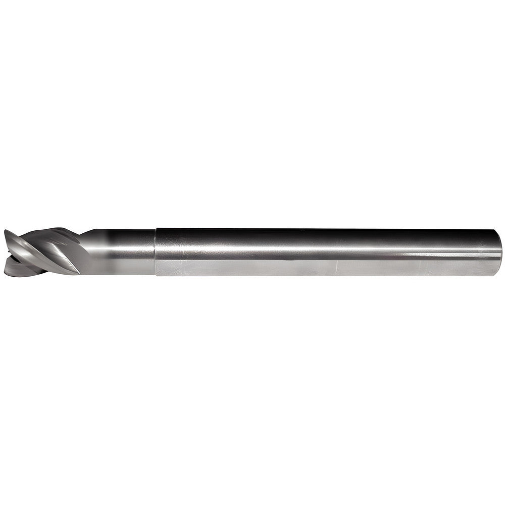 Kennametal 3755897 Corner Radius End Mill 1/4" Dia, 3/8" LOC, 0.03" Radius, 3 Flutes, Solid Carbide