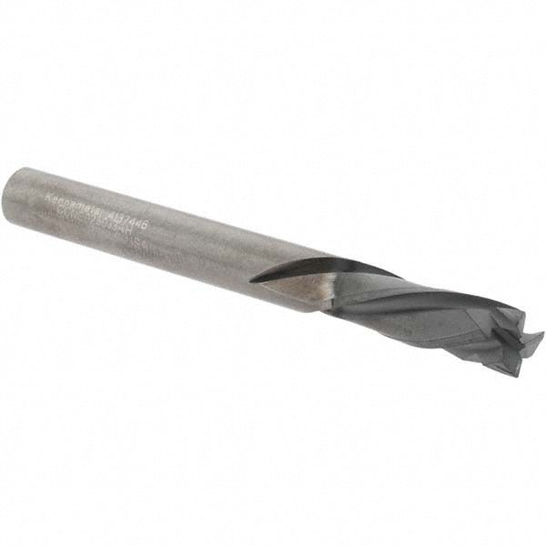 Kennametal 4137446 Spiral Router Bit 0.25" Dia, 0.75" LOC, 1/4" Shank Dia, Compression