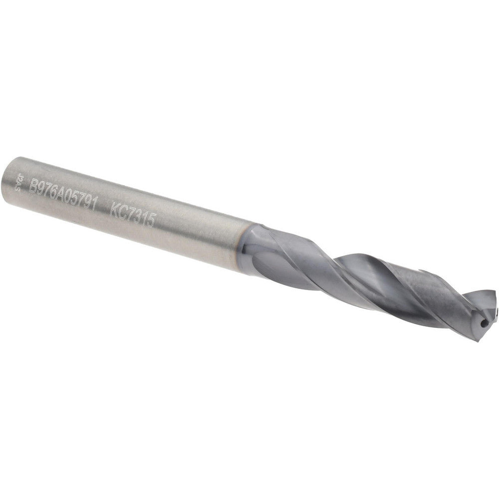 Kennametal 4054504 Screw Machine Length Drill Bit Size #1, 140 deg Point, Solid Carbide