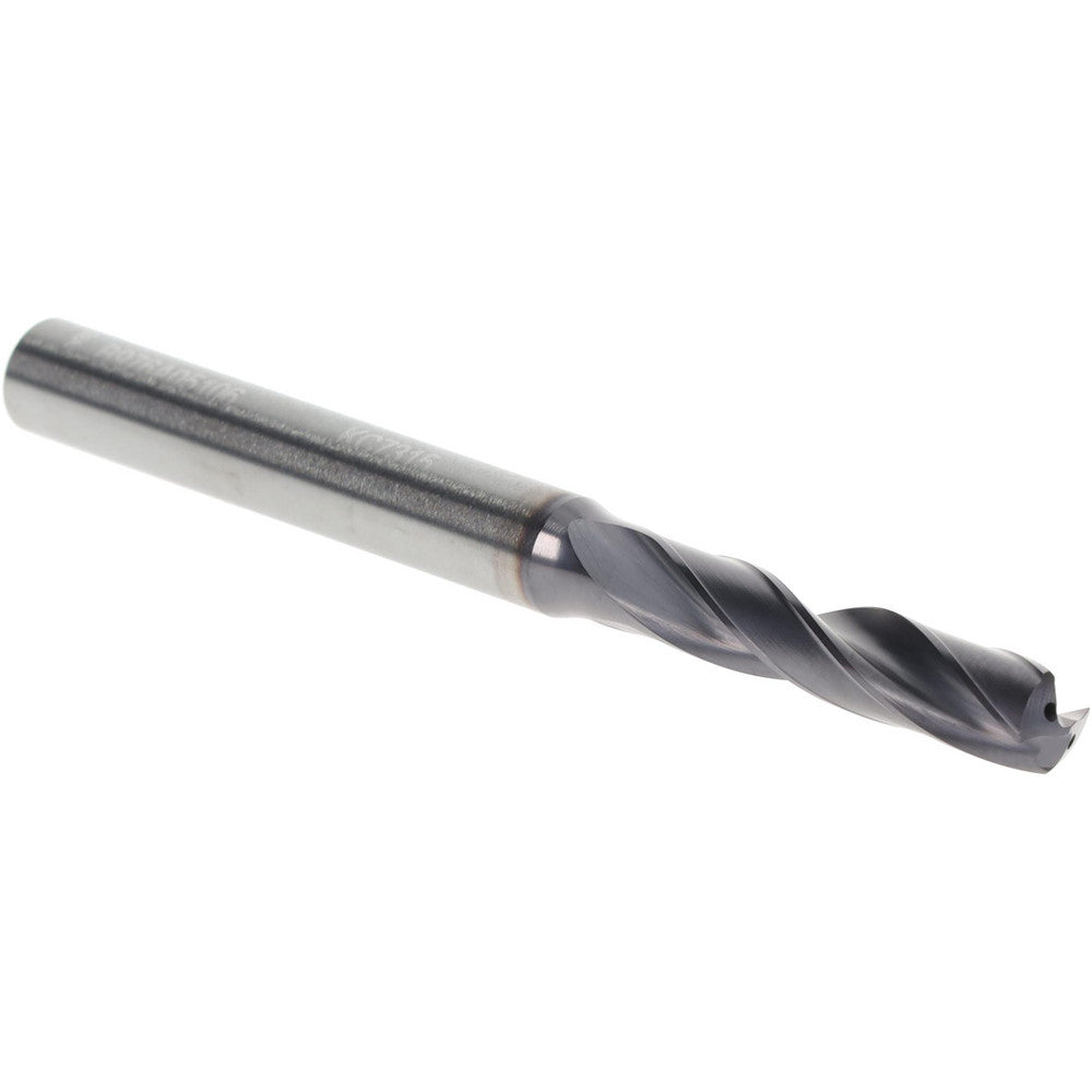 Kennametal 4054502 Screw Machine Length Drill Bit Size #7, 140 deg Point, Solid Carbide