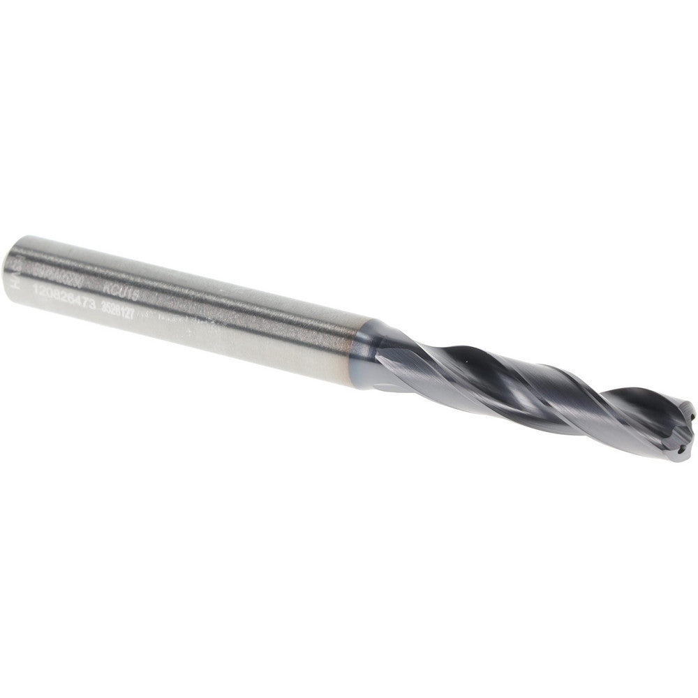 Kennametal 3528127 Screw Machine Length Drill Bit 5.25 mm Dia, 140 deg Point, Solid Carbide