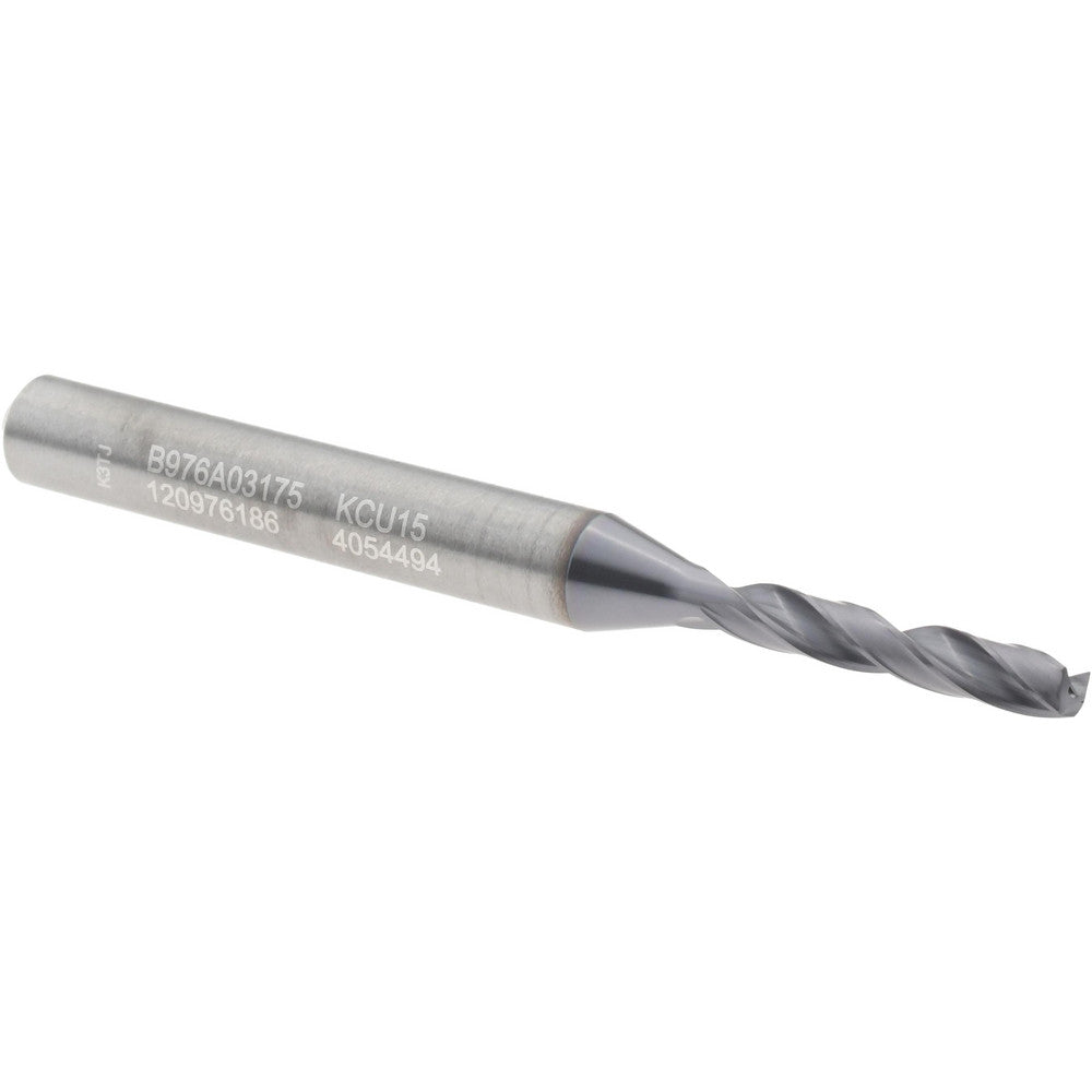 Kennametal 4054494 Screw Machine Length Drill Bit 1/8" Dia, 140 deg Point, Solid Carbide