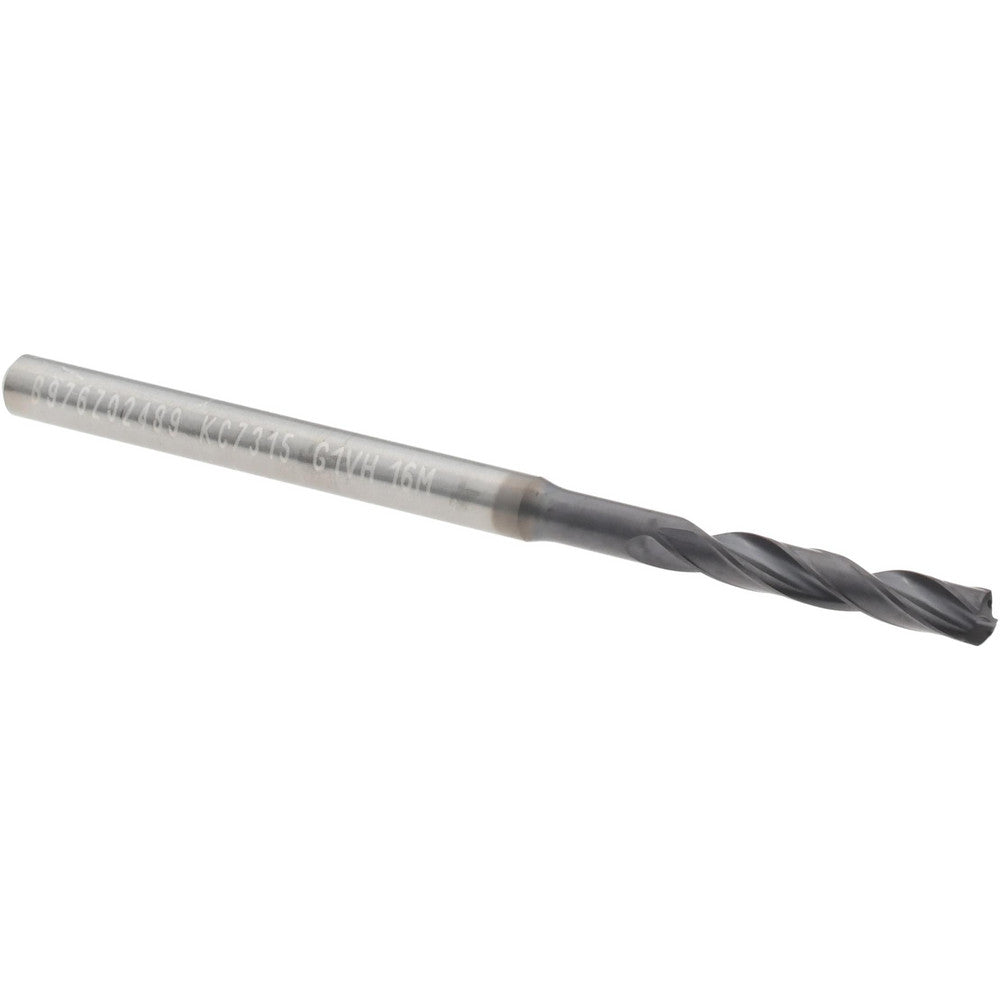 Kennametal 4042541 Screw Machine Length Drill Bit #40 (0.0980) Dia, 140 deg, Solid Carbide