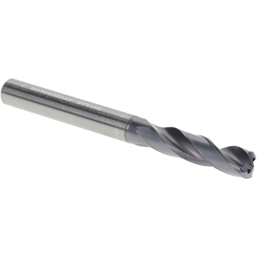 Kennametal 4054505 Screw Machine Length Drill Bit Letter A, 140 deg Point, Solid Carbide