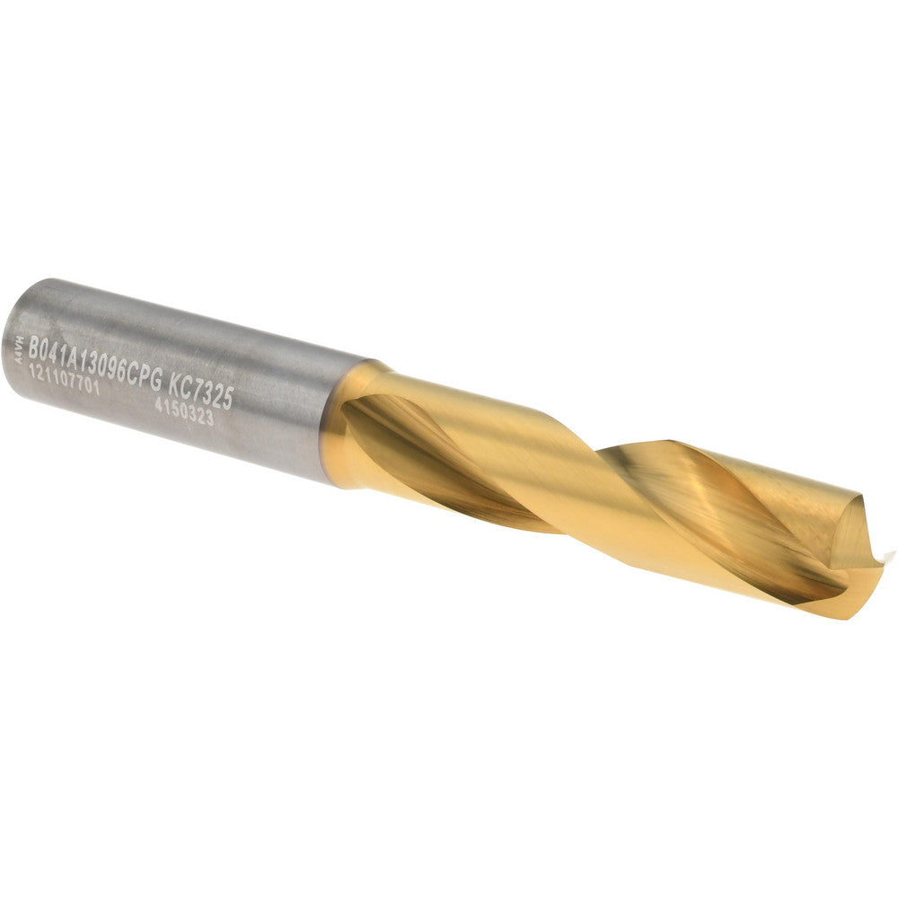 Kennametal 4150323 Screw Machine Length Drill Bit 33/64" Dia, 140 deg Point, Solid Carbide