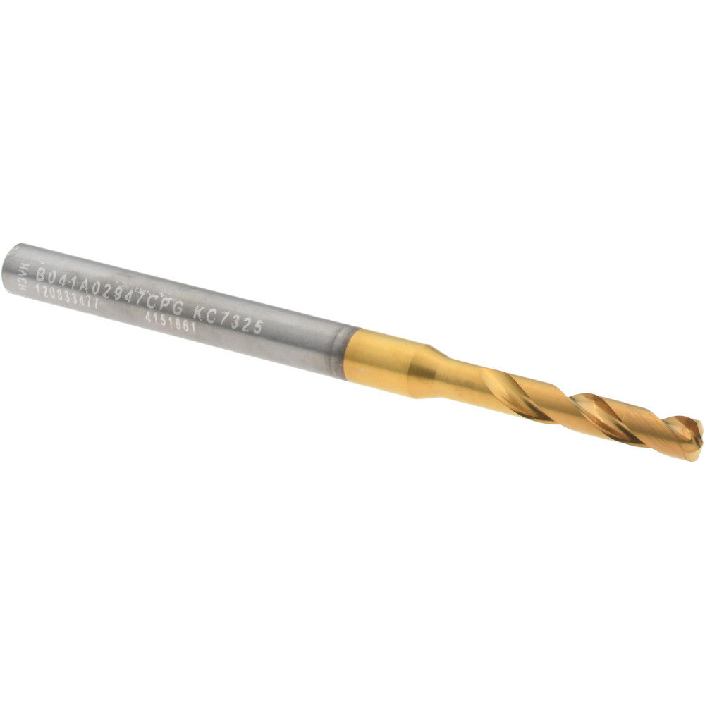 Kennametal 4151661 Screw Machine Length Drill Bit Size #32, 140 deg Point, Solid Carbide