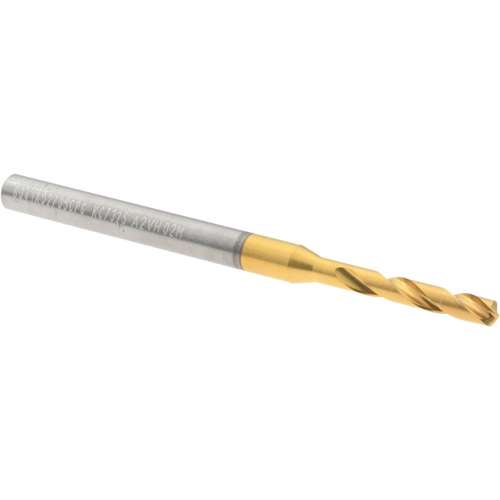 Kennametal 4151655 Screw Machine Length Drill Bit Size #36, 140 deg Point, Solid Carbide