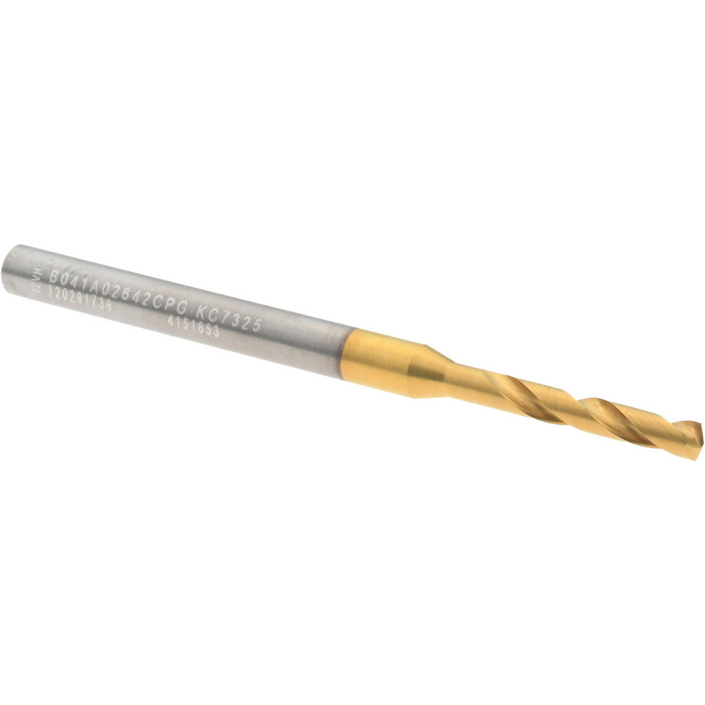Kennametal 4151653 Screw Machine Length Drill Bit Size #37, 140 deg Point, Solid Carbide