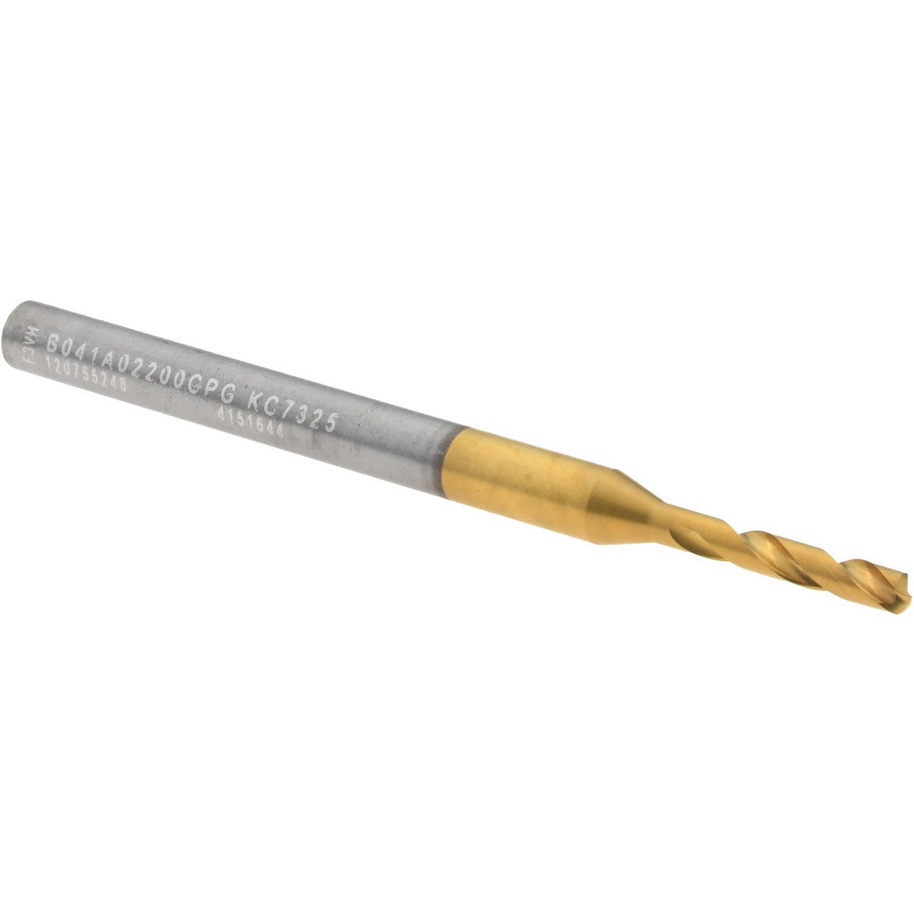 Kennametal 4151644 Screw Machine Length Drill Bit 2.20 mm Dia, 140 deg Point, Solid Carbide