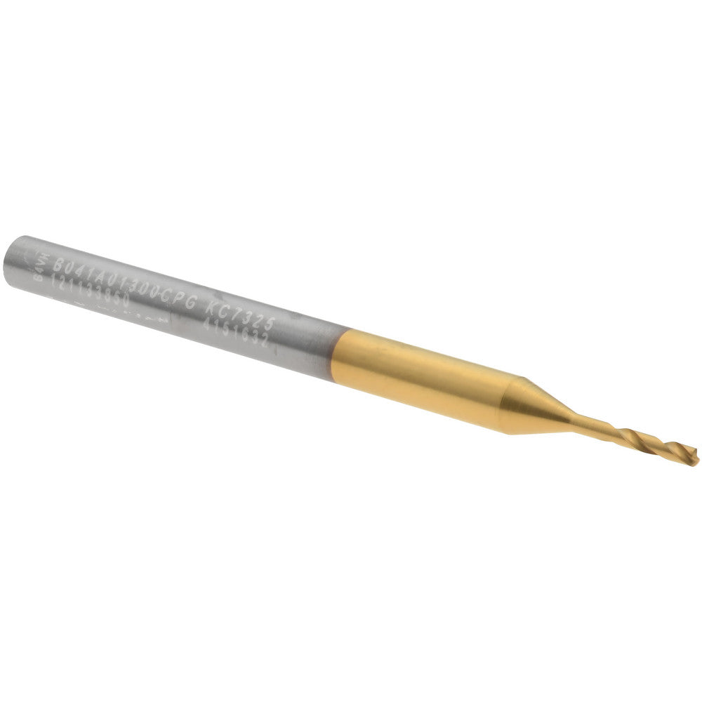 Kennametal 4151632 Micro Drill Bit 1.30 mm Dia, (0.0512"), 140 deg, Solid Carbide