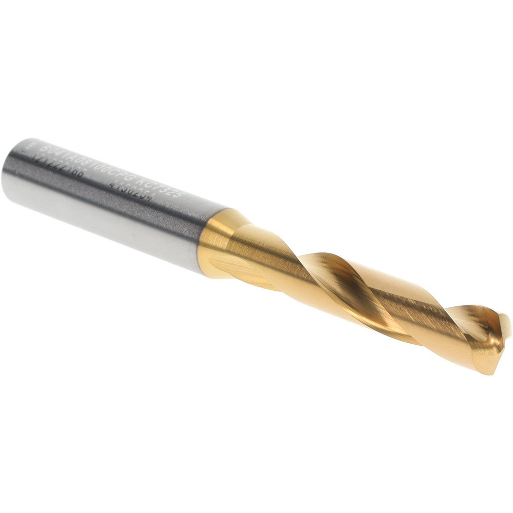 Kennametal 4150254 Screw Machine Length Drill Bit 8.10 mm Dia, 140 deg Point, Solid Carbide
