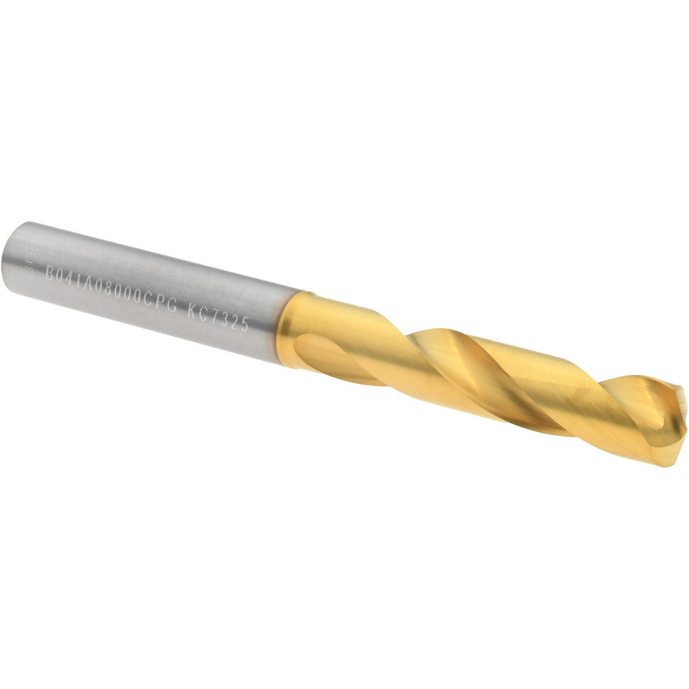 Kennametal 4150253 Screw Machine Length Drill Bit 8.00 mm Dia, 140 deg Point, Solid Carbide