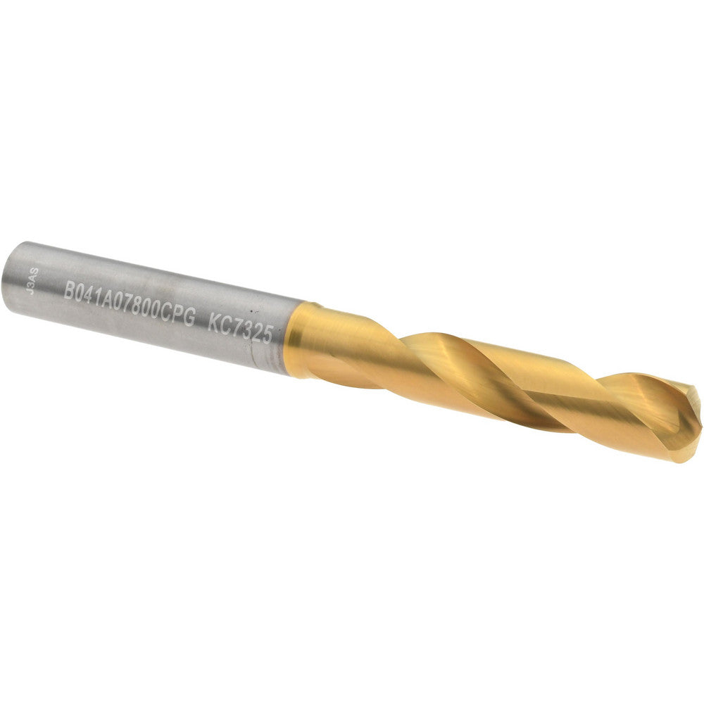 Kennametal 4150250 Screw Machine Length Drill Bit 7.80 mm Dia, 140 deg Point, Solid Carbide