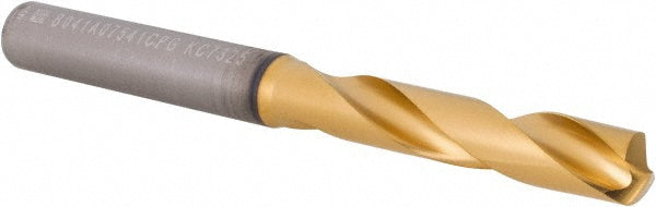 Kennametal 4150247 Screw Machine Length Drill Bit 19/64" Dia, 140 deg Point, Solid Carbide