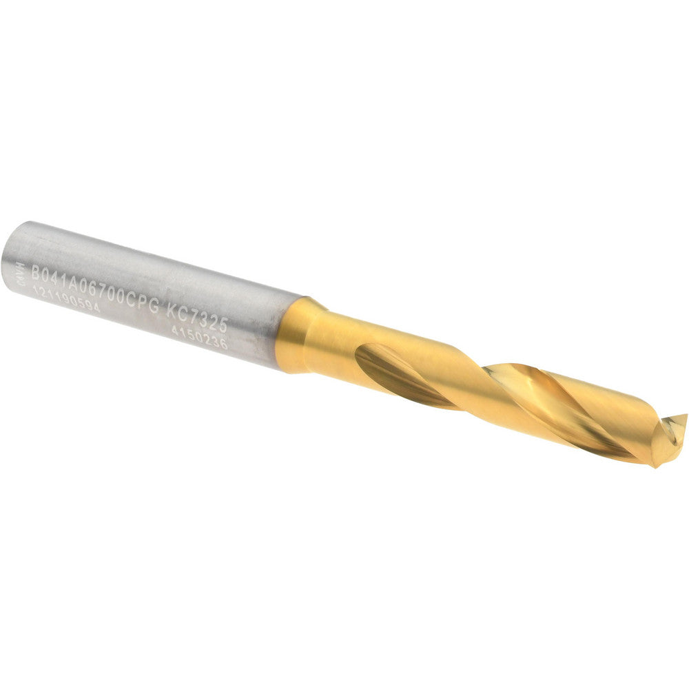 Kennametal 4150236 Screw Machine Length Drill Bit 6.70 mm Dia, 140 deg Point, Solid Carbide