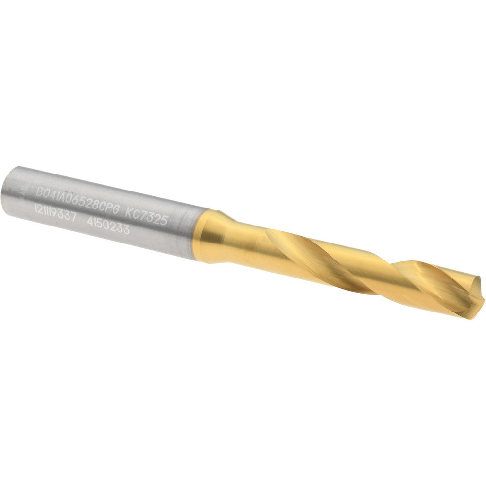 Kennametal 4150233 Screw Machine Length Drill Bit Letter F, 140 deg Point, Solid Carbide
