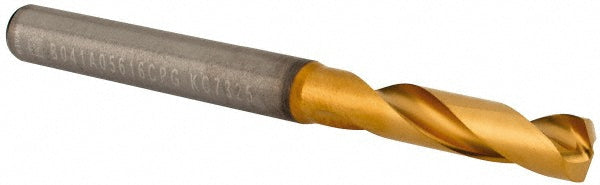 Kennametal 4150221 Screw Machine Length Drill Bit Size #2, 140 deg Point, Solid Carbide