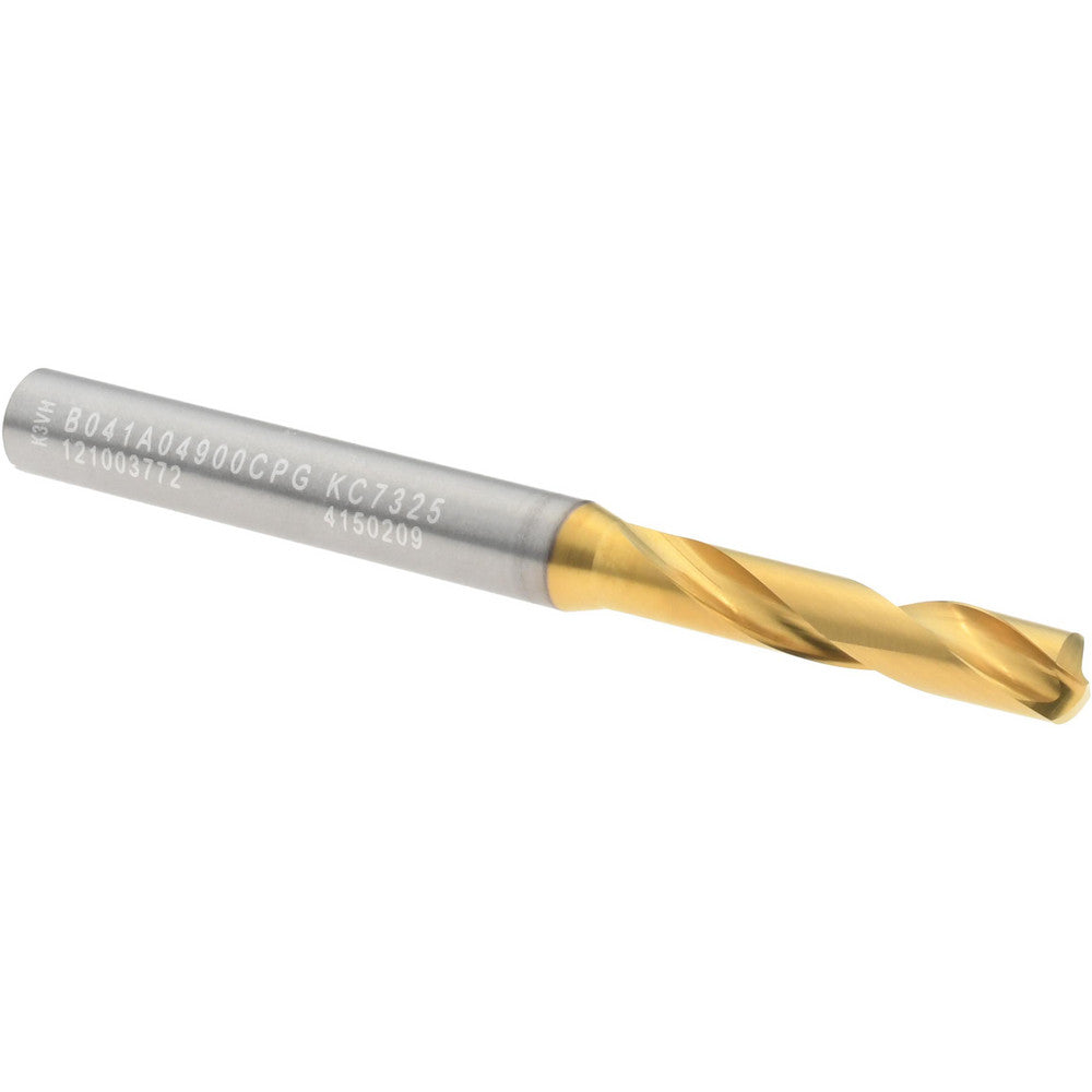 Kennametal 4150209 Screw Machine Length Drill Bit 4.90 mm Dia, 140 deg Point, Solid Carbide