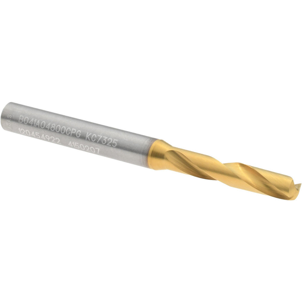 Kennametal 4150207 Screw Machine Length Drill Bit Size #12, 140 deg Point, Solid Carbide