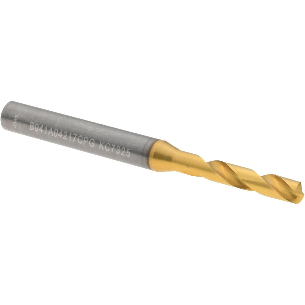Kennametal 4150198 Screw Machine Length Drill Bit Size #19, 140 deg Point, Solid Carbide