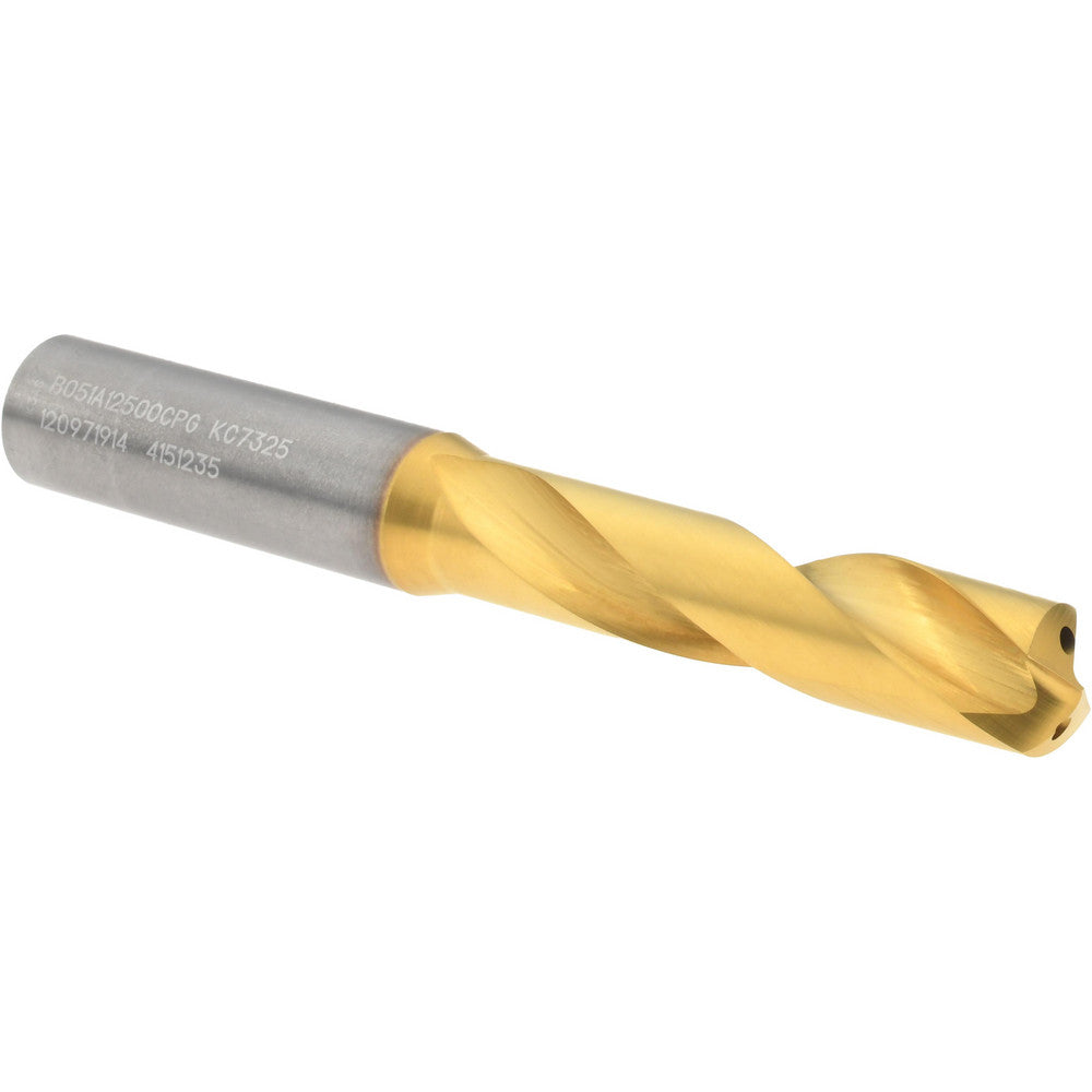 Kennametal 4151235 Screw Machine Length Drill Bit 12.50 mm Dia, 140 deg Point, Solid Carbide