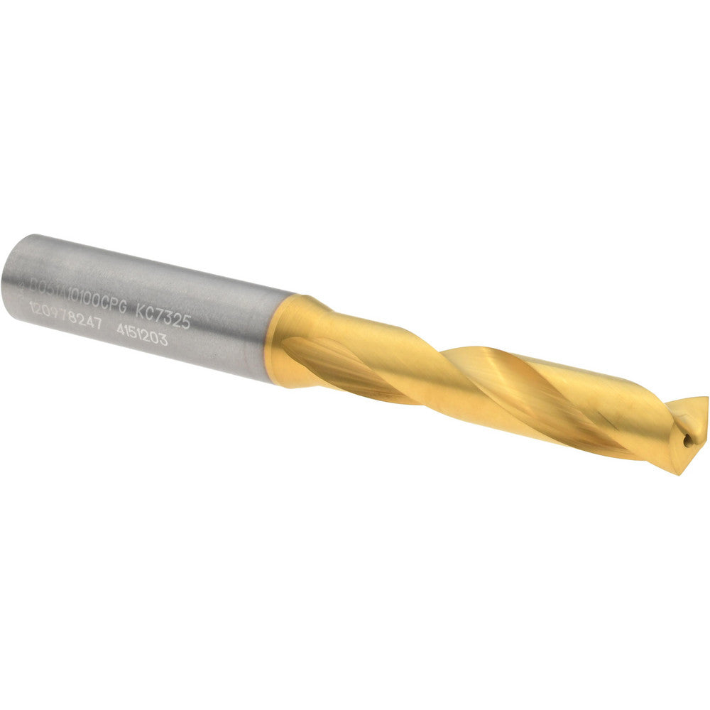 Kennametal 4151203 Screw Machine Length Drill Bit 10.10 mm (0.3976) Dia, 140 deg, Solid Carbide