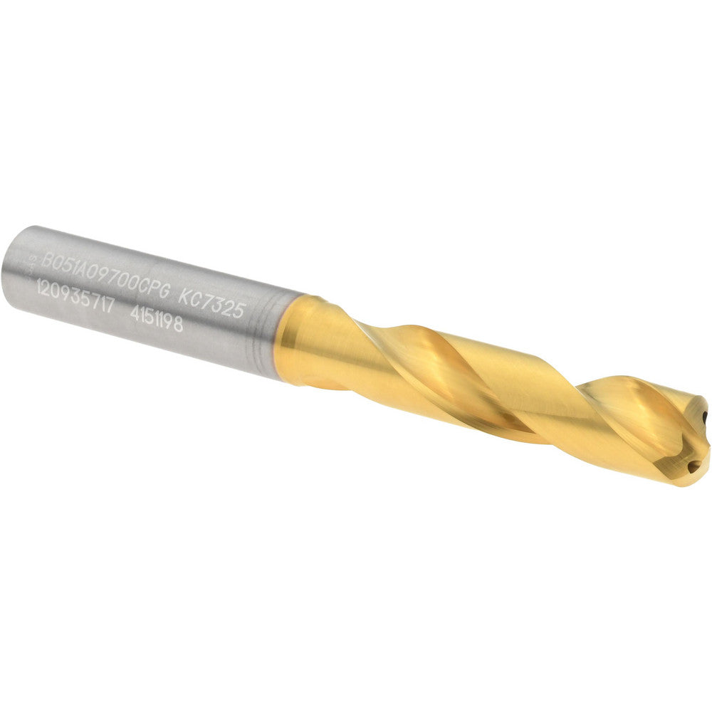 Kennametal 4151198 Screw Machine Length Drill Bit 9.70 mm Dia, 140 deg Point, Solid Carbide