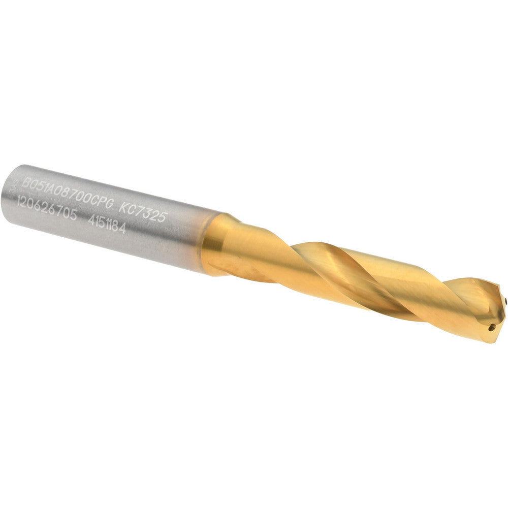Kennametal 4151184 Screw Machine Length Drill Bit 8.70 mm Dia, 140 deg Point, Solid Carbide
