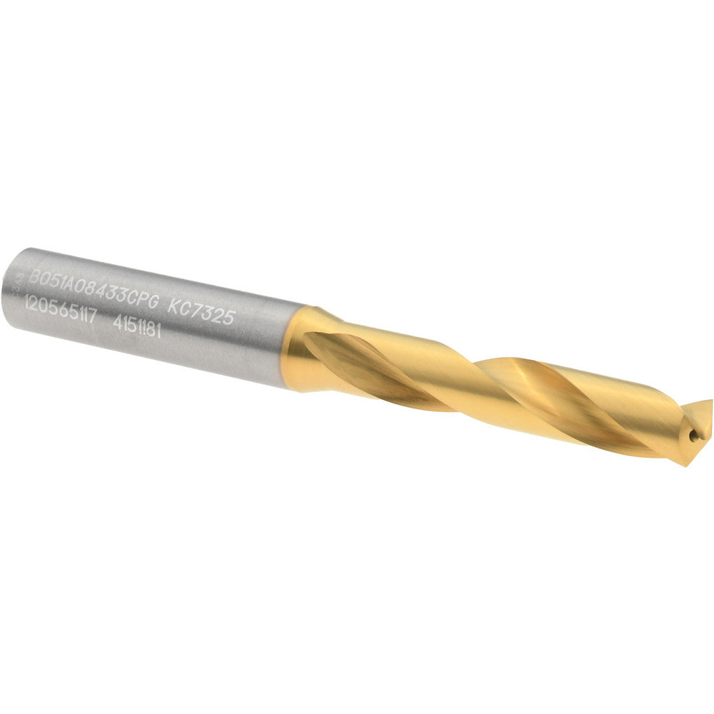 Kennametal 4151181 Screw Machine Length Drill Bit Letter Q, 140 deg Point, Solid Carbide