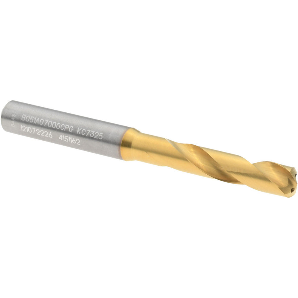 Kennametal 4151162 Screw Machine Length Drill Bit 7.00 mm Dia, 140 deg Point, Solid Carbide