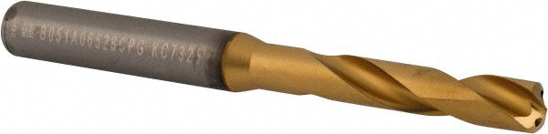 Kennametal 4151155 Screw Machine Length Drill Bit Letter F, 140 deg Point, Solid Carbide