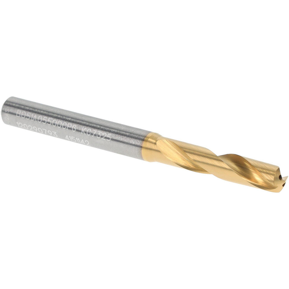 Kennametal 4151142 Screw Machine Length Drill Bit 5.50 mm Dia, 140 deg Point, Solid Carbide
