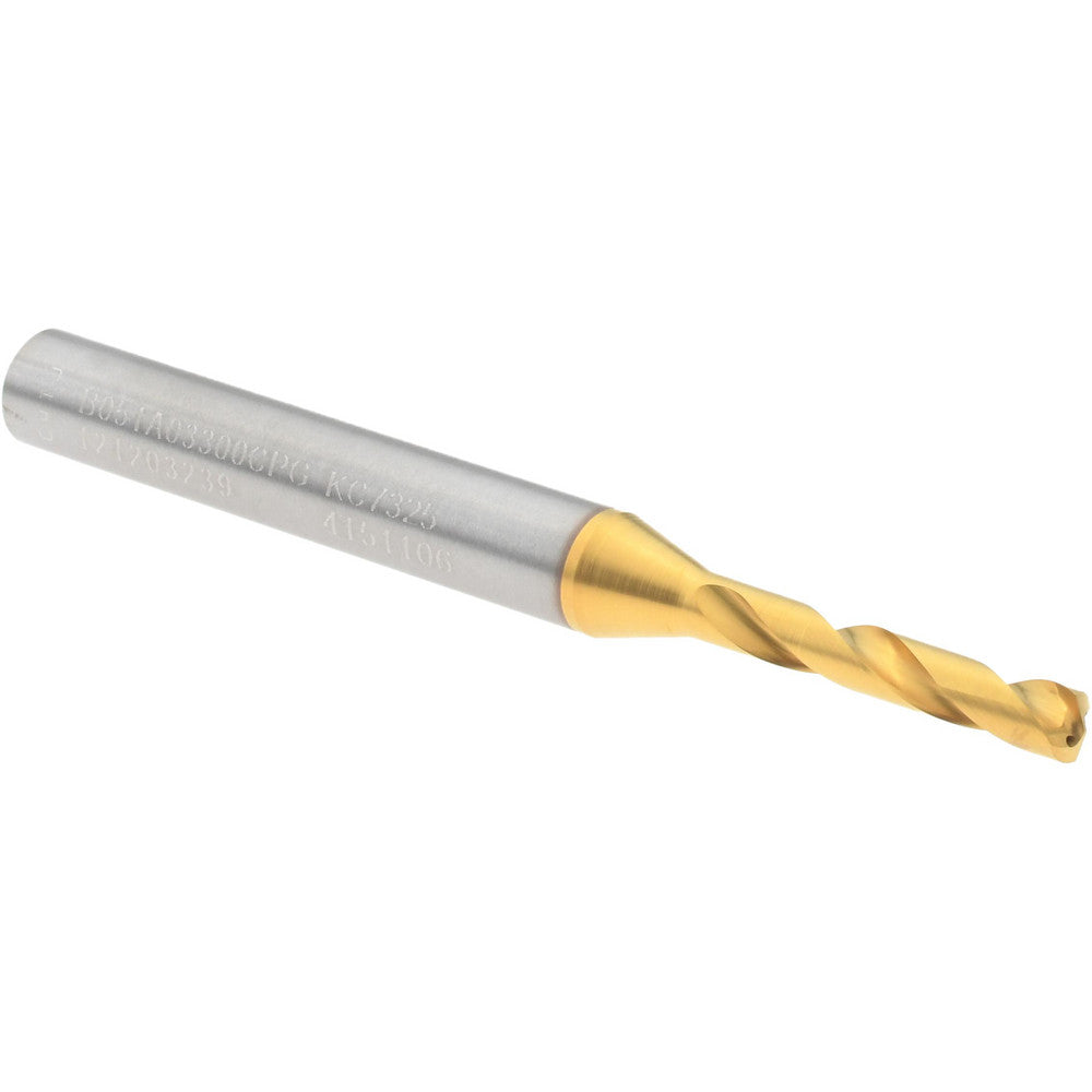 Kennametal 4151106 Screw Machine Length Drill Bit 3.30 mm Dia, 140 deg Point, Solid Carbide
