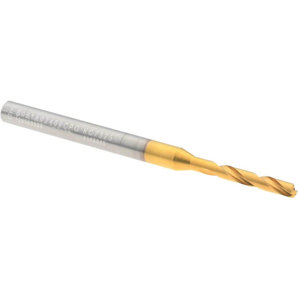 Kennametal 4148846 Screw Machine Length Drill Bit Size #40, 140 deg Point, Solid Carbide
