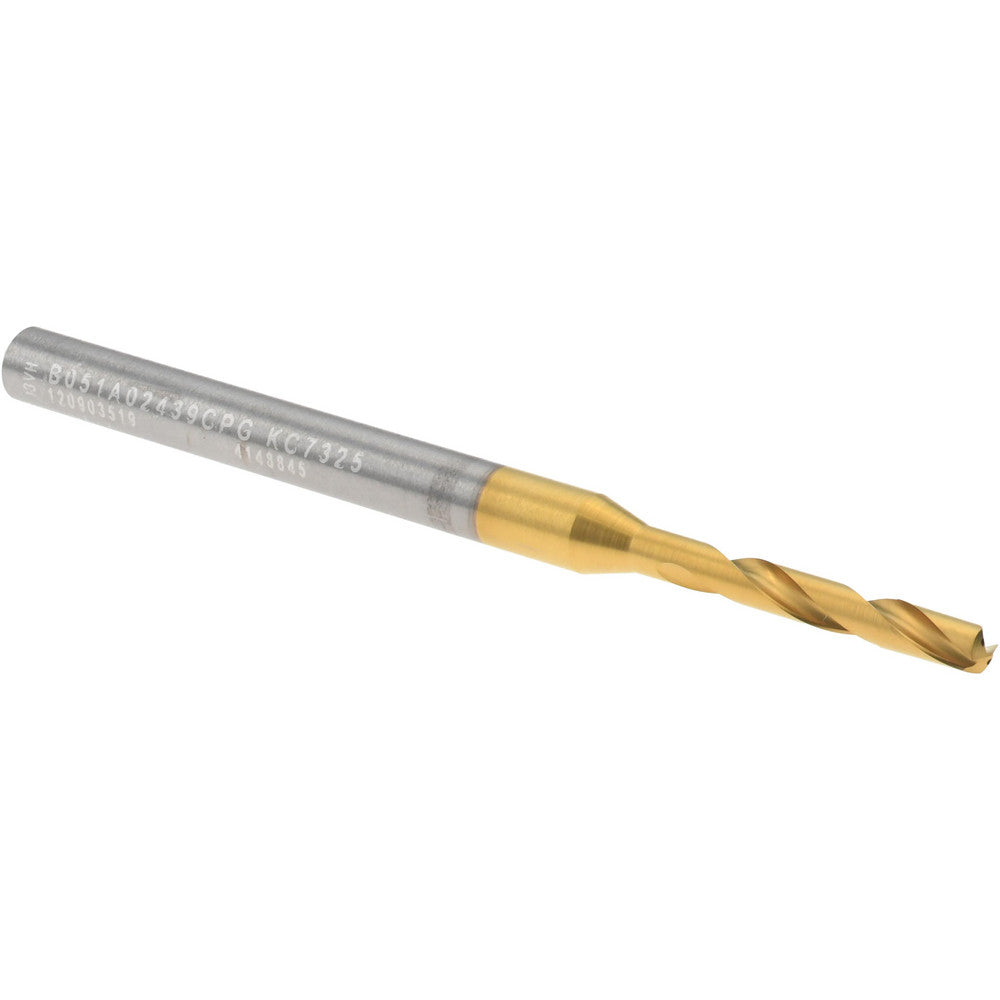 Kennametal 4148845 Screw Machine Length Drill Bit Size #41, 140 deg Point, Solid Carbide