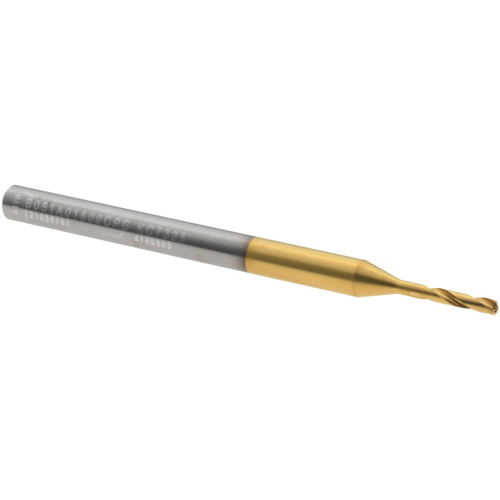 Kennametal 4148805 Micro Drill Bit 1.60 mm Dia, (0.0630"), 140 deg, Solid Carbide