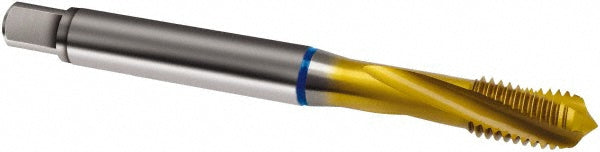 Guhring 9028960040000 Spiral Flute Tap M4 x 0.70, Metric, 3 Flute, Modified Bottoming, 6H Class of Fit, Cobalt, TiN Finish
